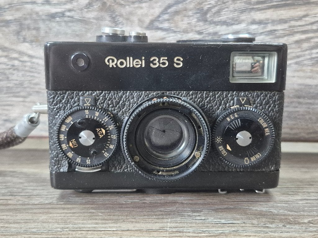 Rollei 35 S zwart, Ophalen of Verzenden, Gebruikt, Compact, Overige Merken