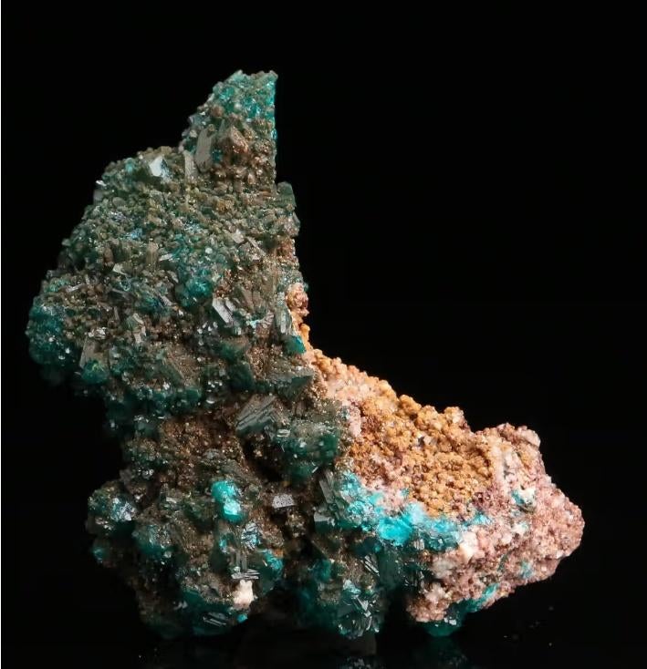 DIOPTAAS kristallen uit de Mashamba West mijn, DR.Congo., Ophalen of Verzenden, Mineraal