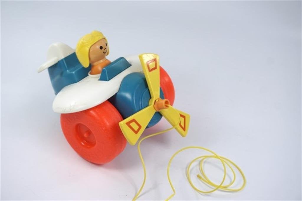 Fisher Price vliegtuig, Kinderen en Baby's, Gebruikt, Ophalen of Verzenden, Duw- of Trekspeelgoed, Nvt