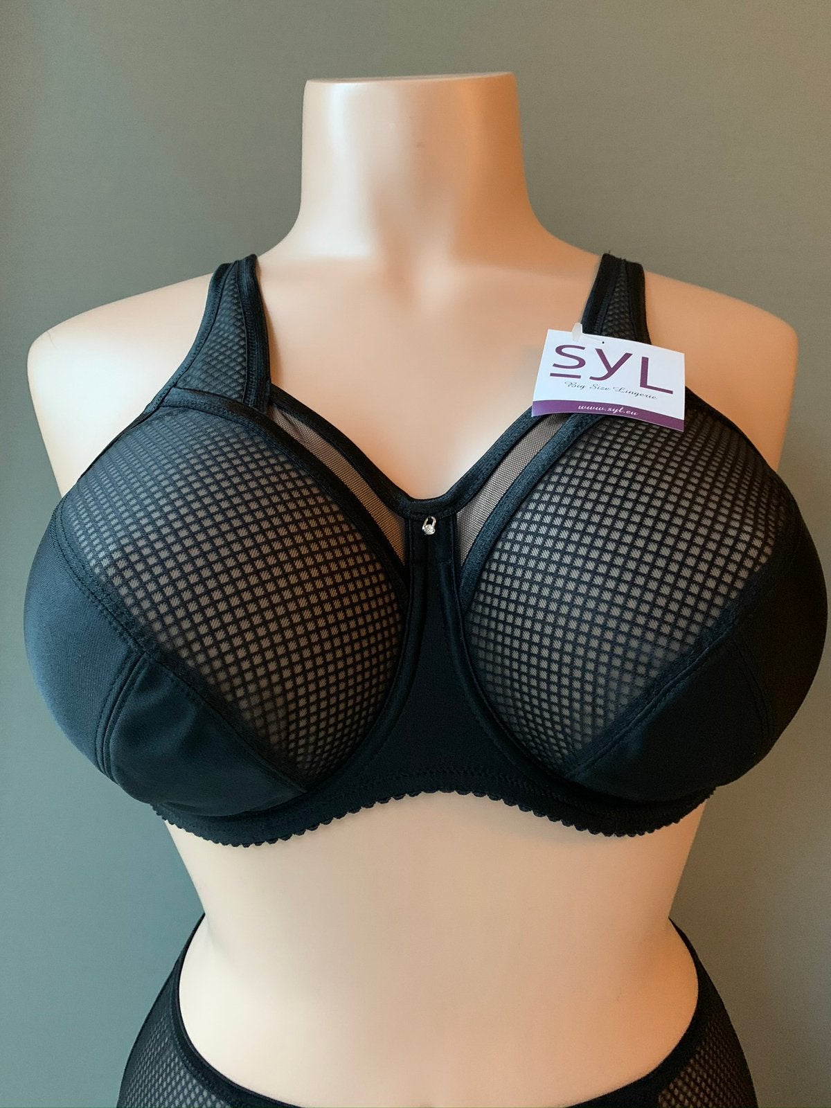 Syl bh 90b - 75c - 80d - 80e charis desire black, Verzenden, Zwart, BH