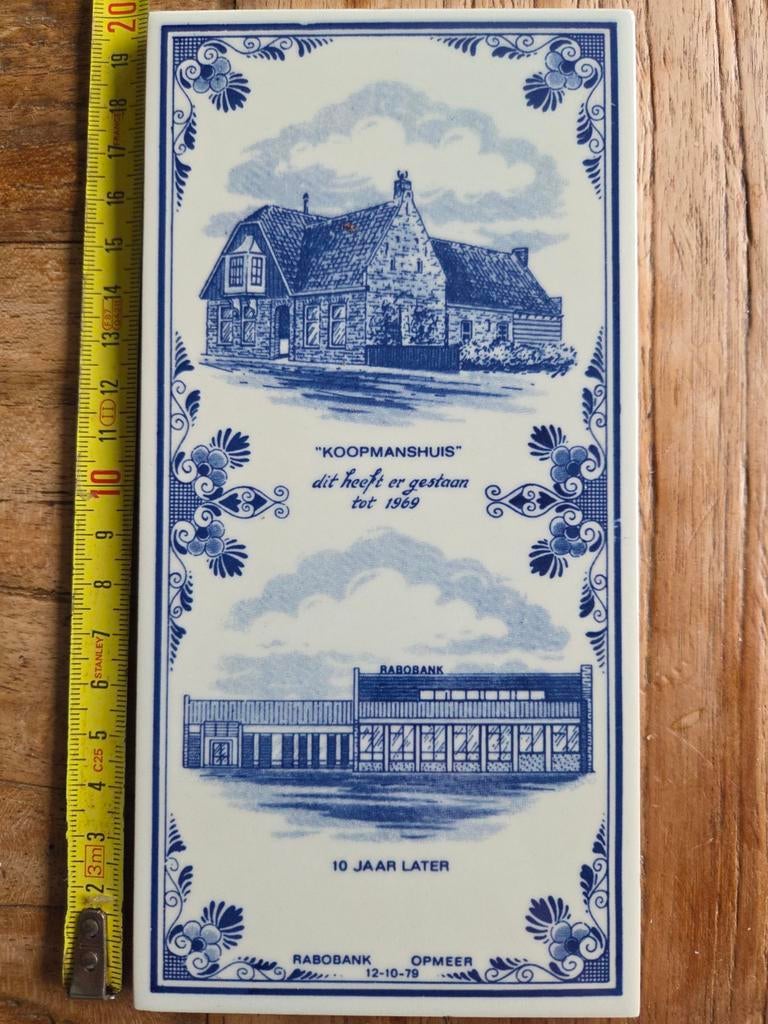 Herinneringstegel Opmeer/Spanbroek, Antiek en Kunst, Ophalen of Verzenden