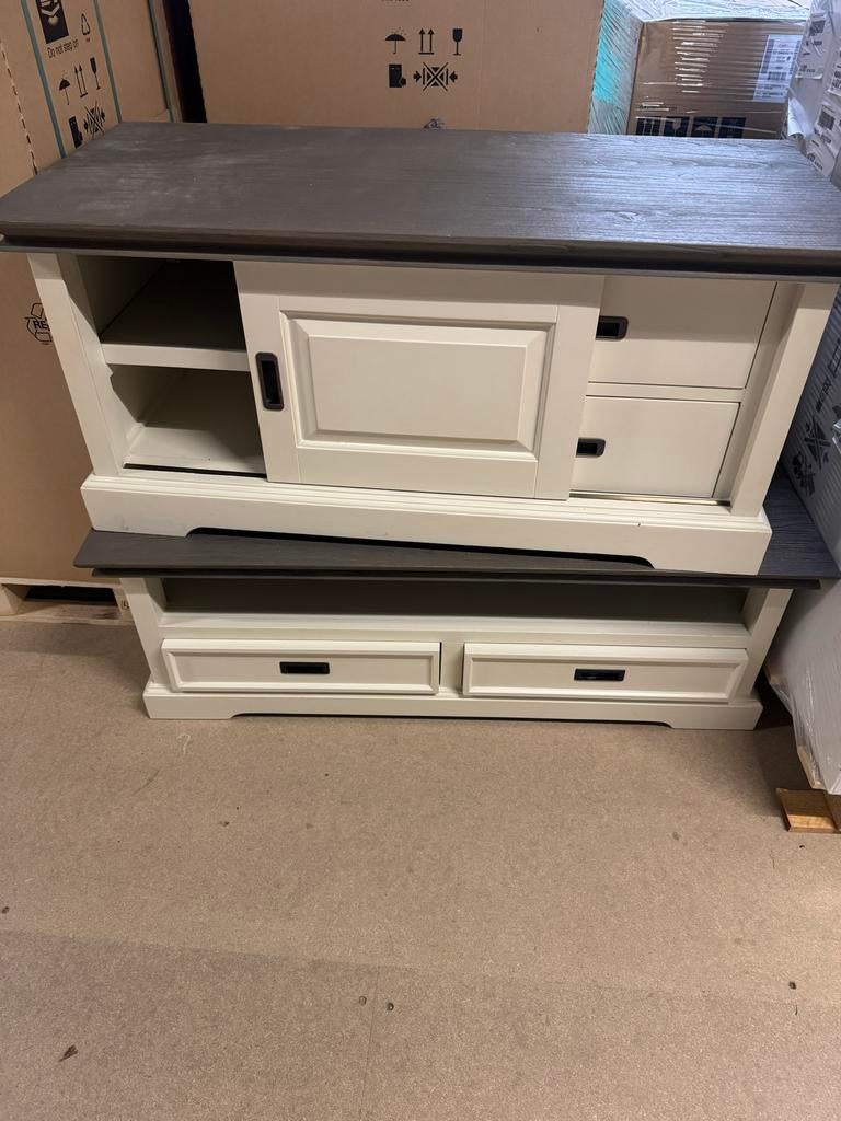TV-meubel, salontafel, eettafel met stoelen en vitrinekast, Huis en Inrichting, Ophalen