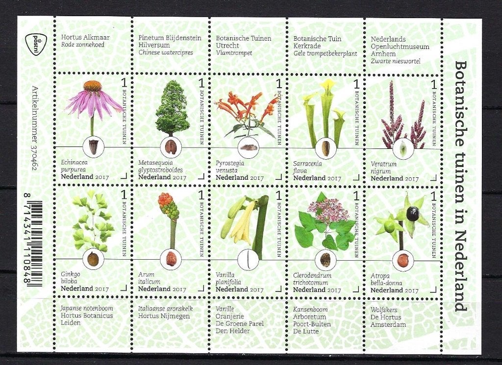 NVPH V3525/V3534 (Botanische tuinen) Postfris, Ophalen of Verzenden, Na 1940, Postfris