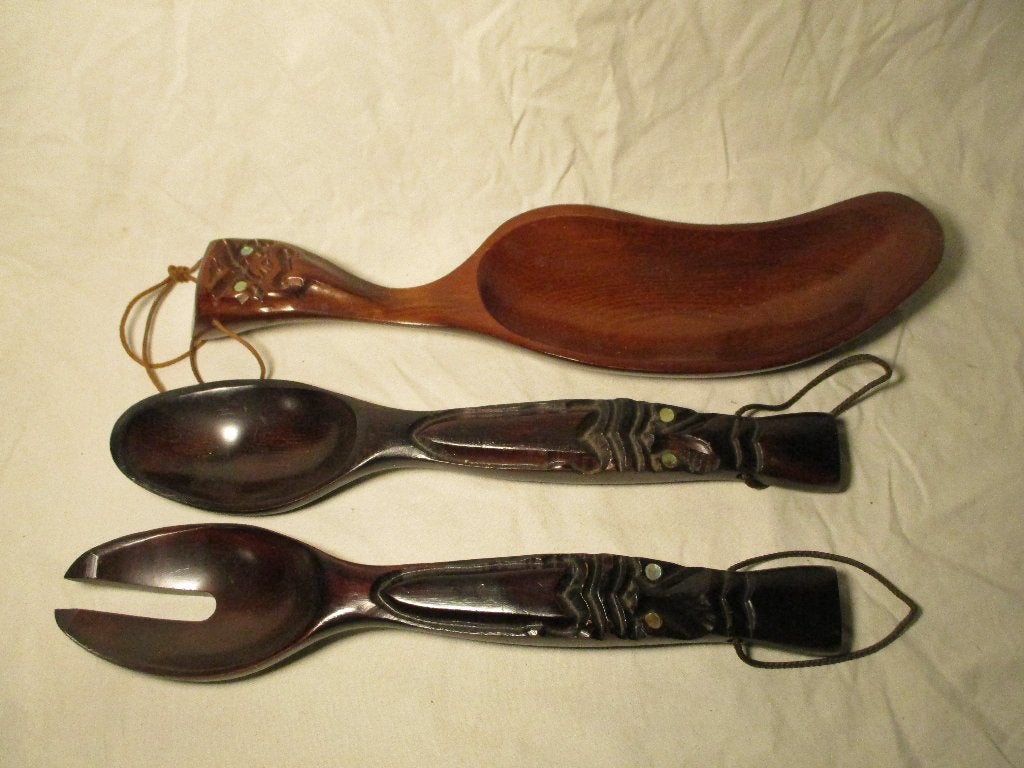 Maori bestek en schaaltje, Ophalen of Verzenden