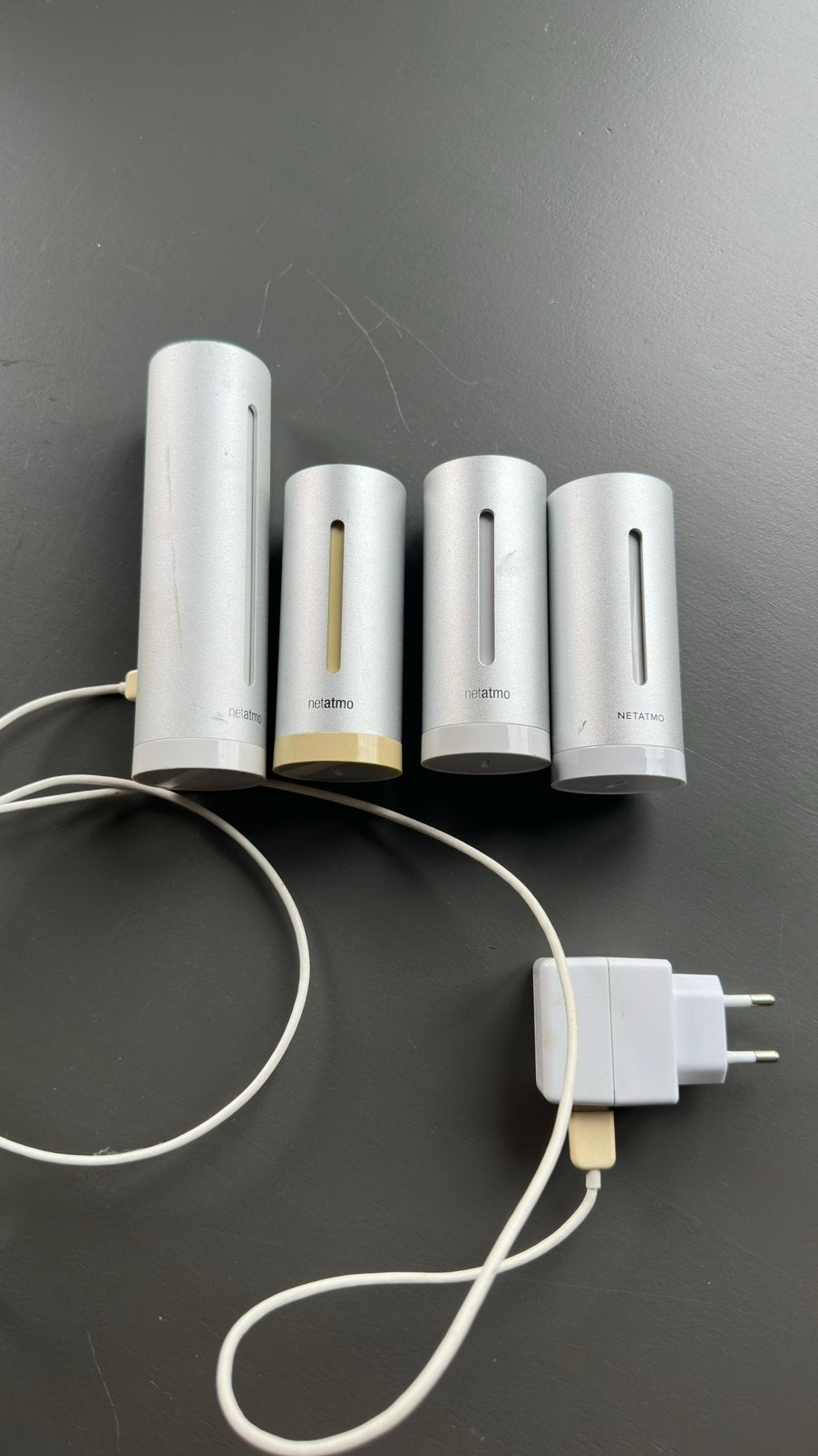 Netatmo Slim Weerstation – 4 modules + adapter, Audio, Tv en Foto, Verzenden, Zo goed als nieuw, Weerstation