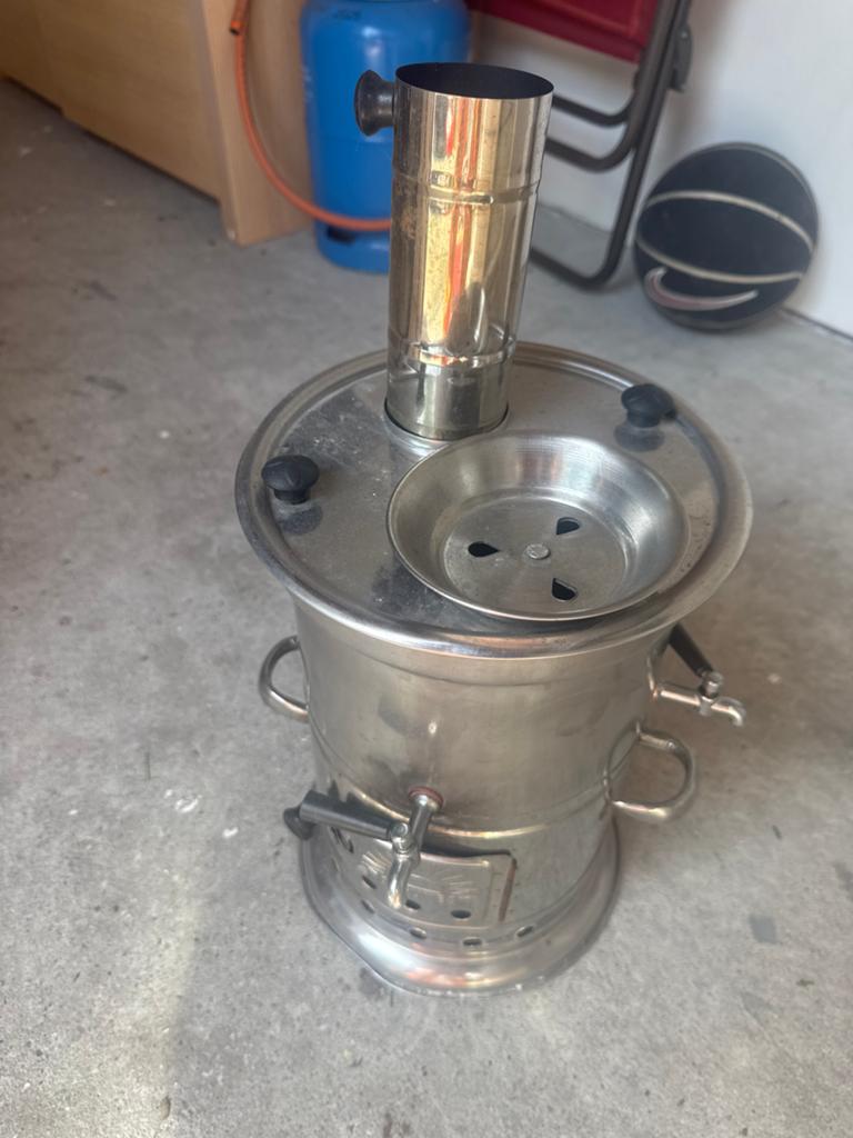 Roestvrijstalen Samovar / Thee- en Waterkoker, Ophalen of Verzenden, Gebruikt
