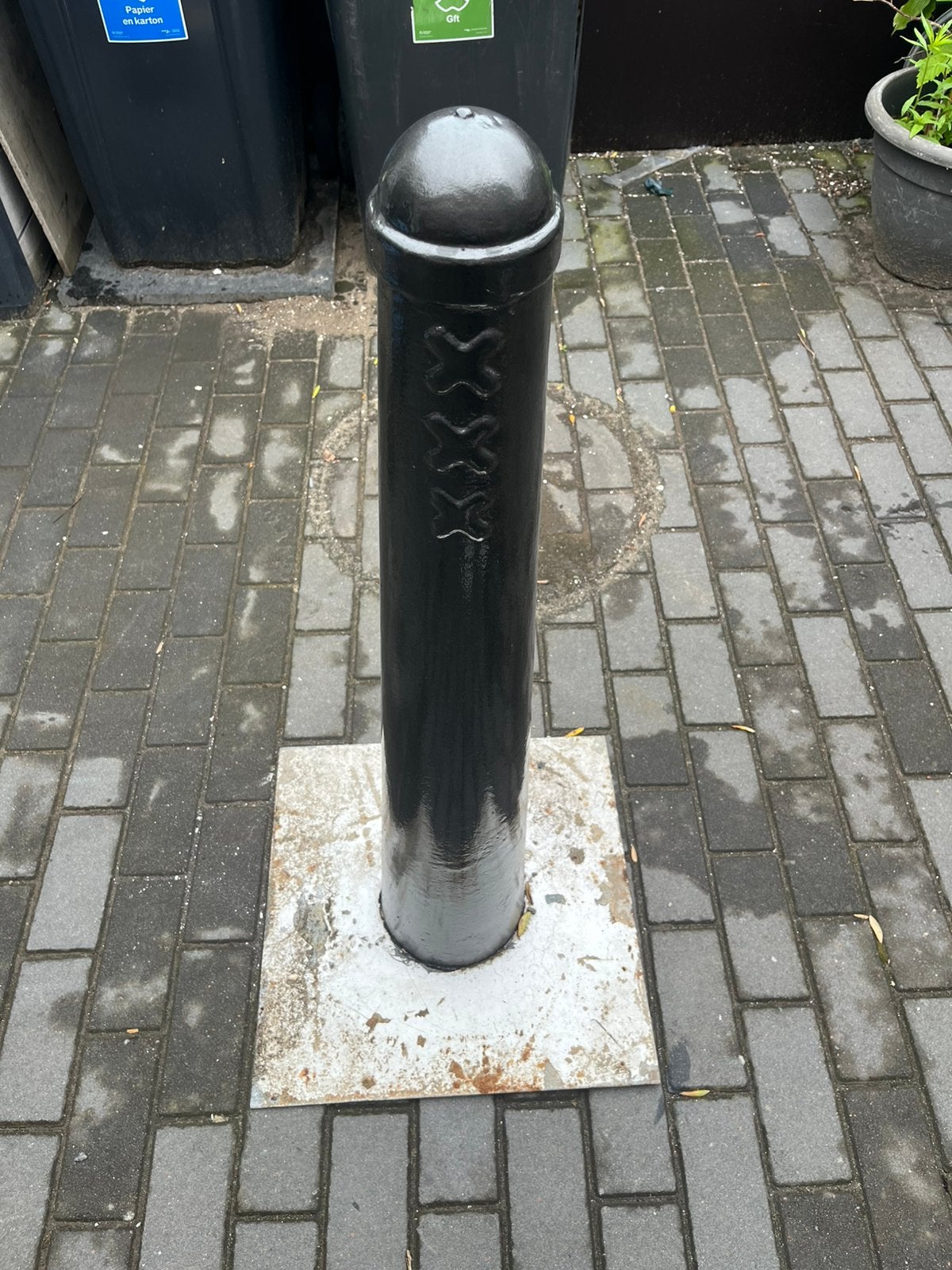 Amsterdammertje origineel - gerestaureerd, Tuin en Terras, Ophalen, Zo goed als nieuw, Minder dan 180 cm, Palen
