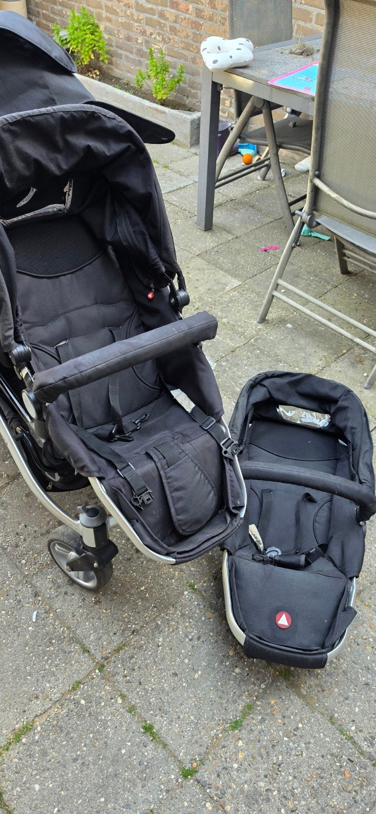 TFK Twinner Lite Duo Buggy - Zwart, Ophalen