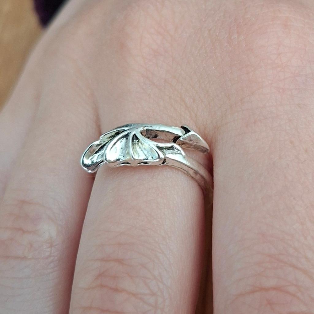 Verstelbare Vleermuis ring - Emo Gothic, Sieraden, Tassen en Uiterlijk, Ringen, Ophalen of Verzenden, Nieuw, Zilver, Dame of Heer