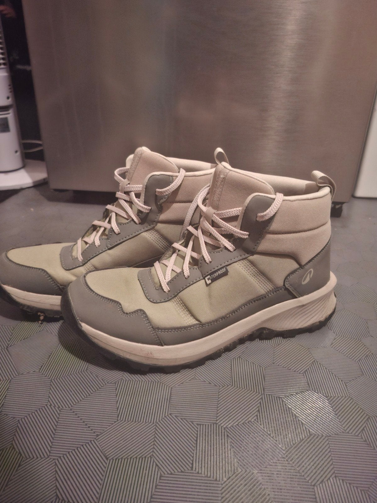 Wandelschoenen, decathlon, maat 40, groen/beige/grijs, Overige kleuren, Decathlon, Gedragen, Wandelschoenen