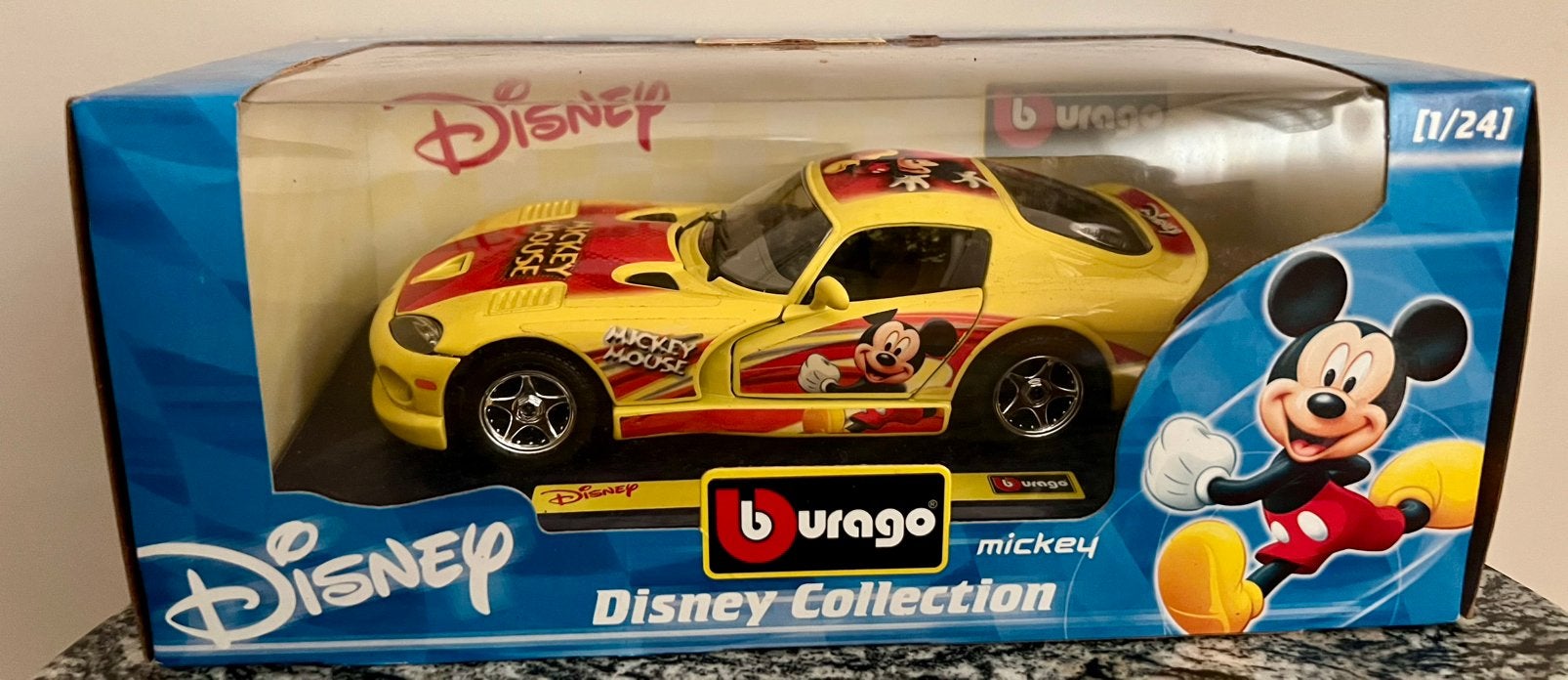 Unieke Bburago Disney Collection, Mickey Mouse, Verzamelen, Disney, Zo goed als nieuw, Mickey Mouse, Ophalen