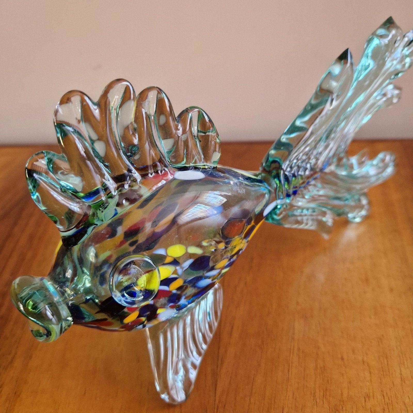Vintage Glazen Vis Murano Stijl - Handgeblazen, Ophalen of Verzenden