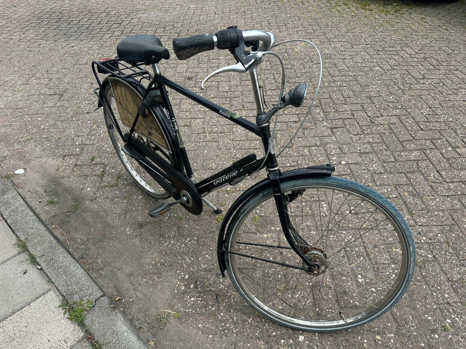 Gazelle Esprit heren fiets, Fietsen en Brommers, Fietsen | Heren | Herenfietsen, Ophalen, Gebruikt, Velgrem, Versnellingen