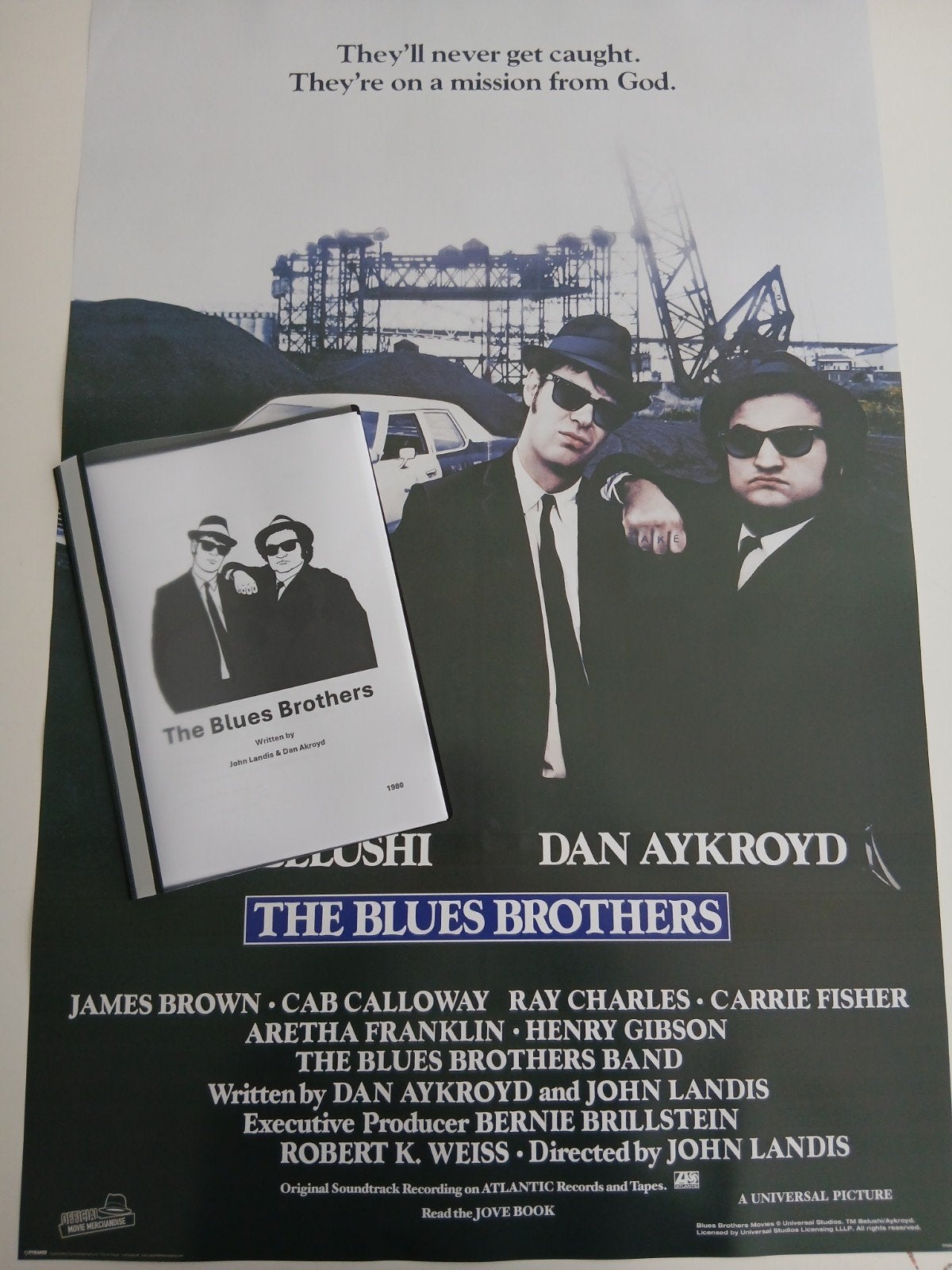 The Blues Brothers FilmScript  & Filmposter, Ophalen of Verzenden, Zo goed als nieuw
