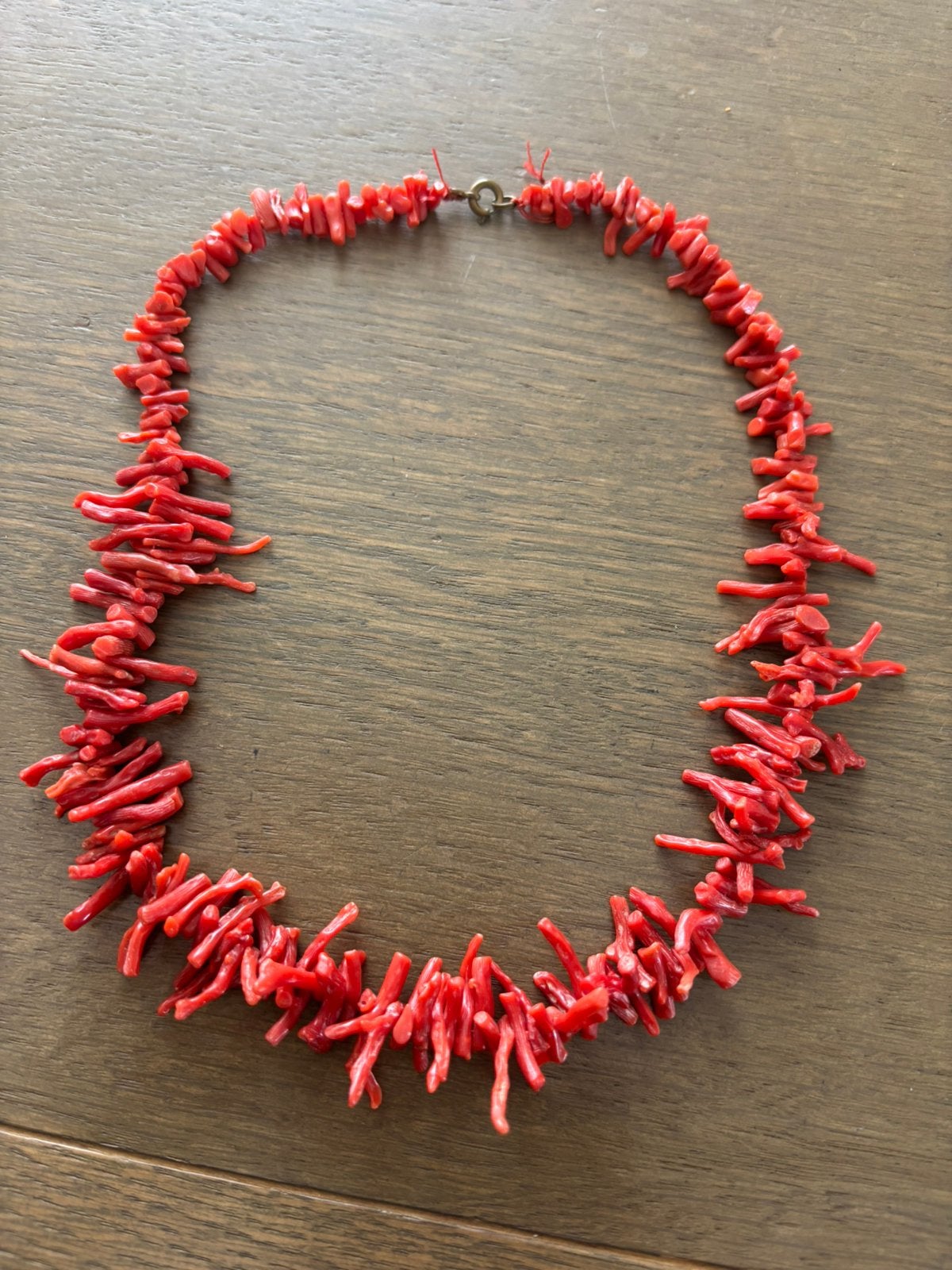Bloedkoraal takjes ketting lengte 45cm, Ophalen of Verzenden, Overige materialen, Ketting