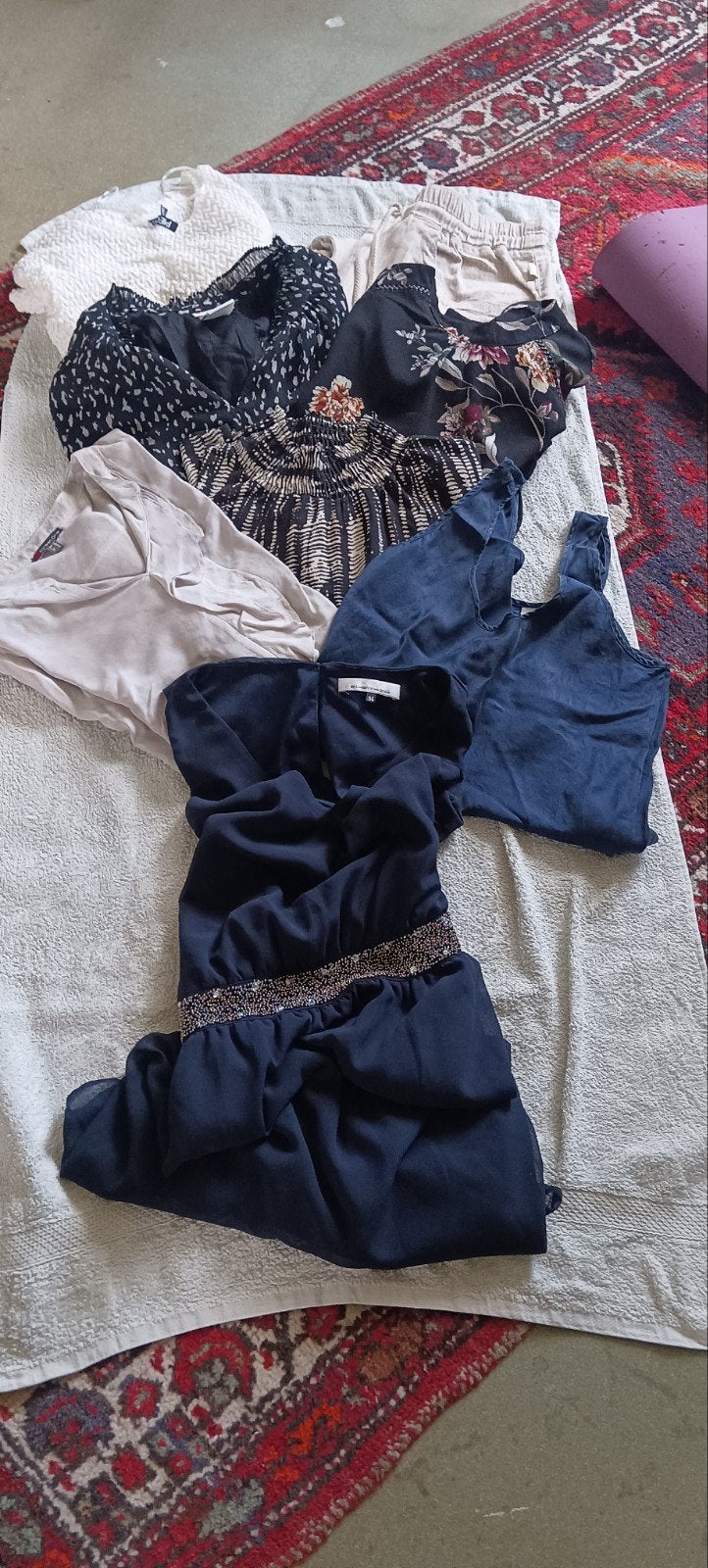 Kleding divers , maten S  M  merken divers, Ophalen of Verzenden, Zo goed als nieuw, Maat 36 (S), Blauw