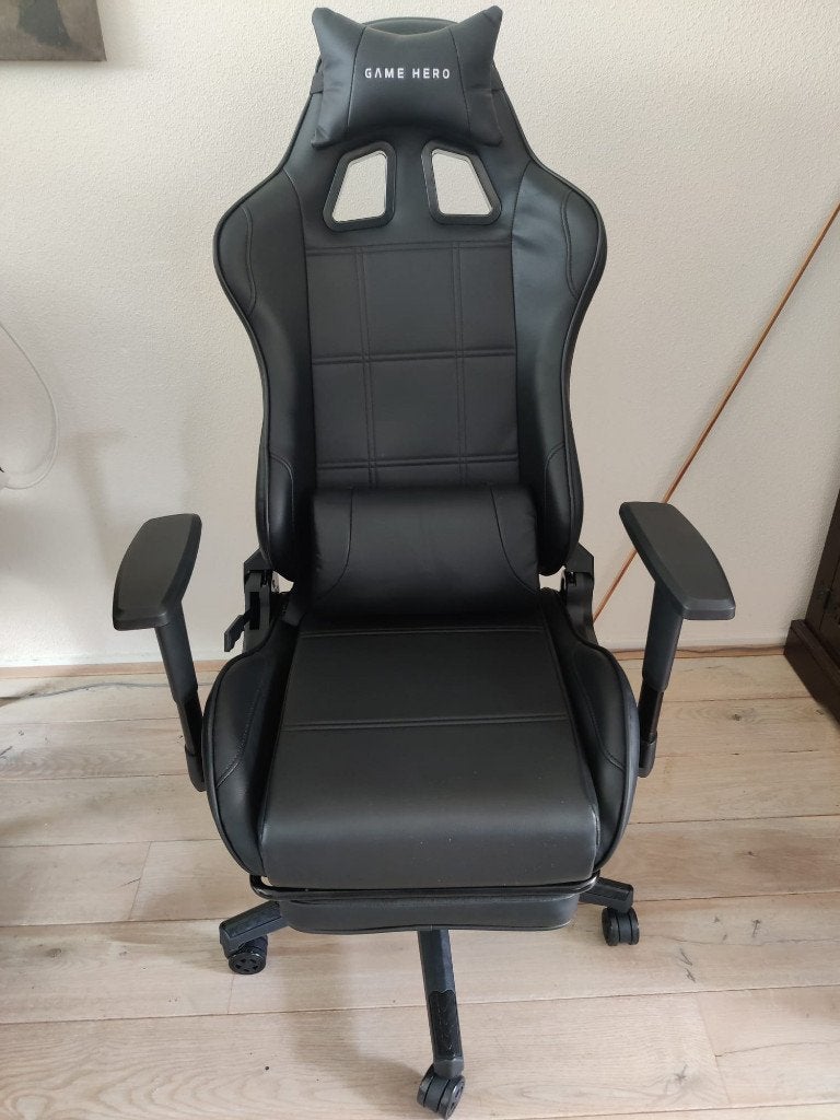 GAME HERO Winner X1 Limited Edition Gaming Stoel, Ophalen, Gaming bureaustoel, Zwart, Nieuw
