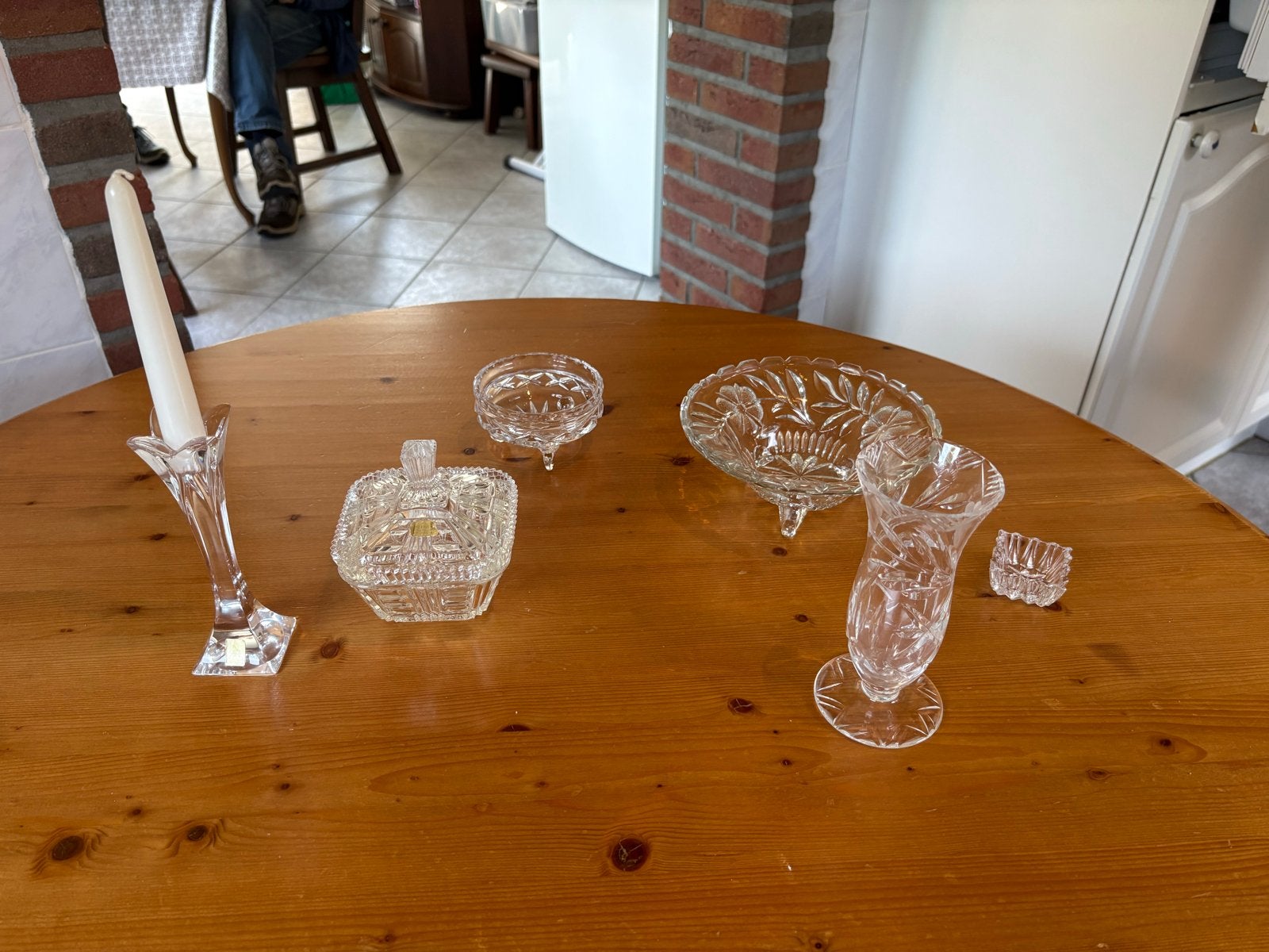 Set van 5 kristallen decoratie items, Ophalen