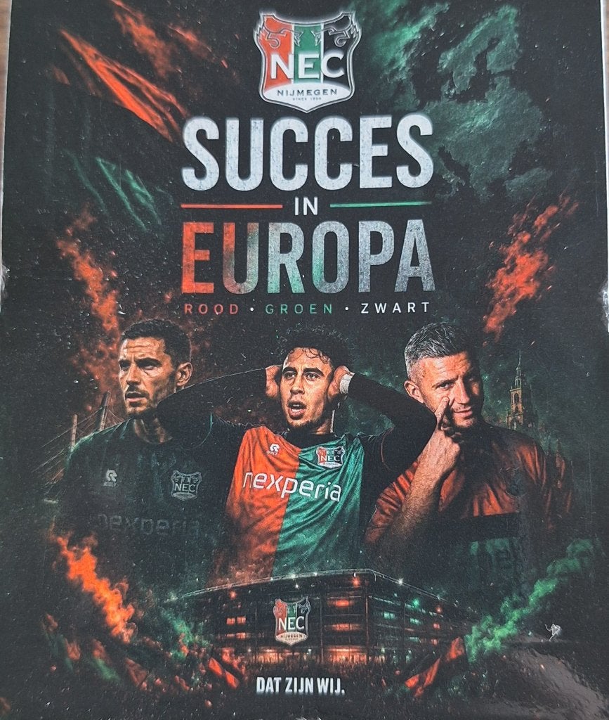 Europa stickers NEC 2026 -2027, Ophalen of Verzenden, Zo goed als nieuw