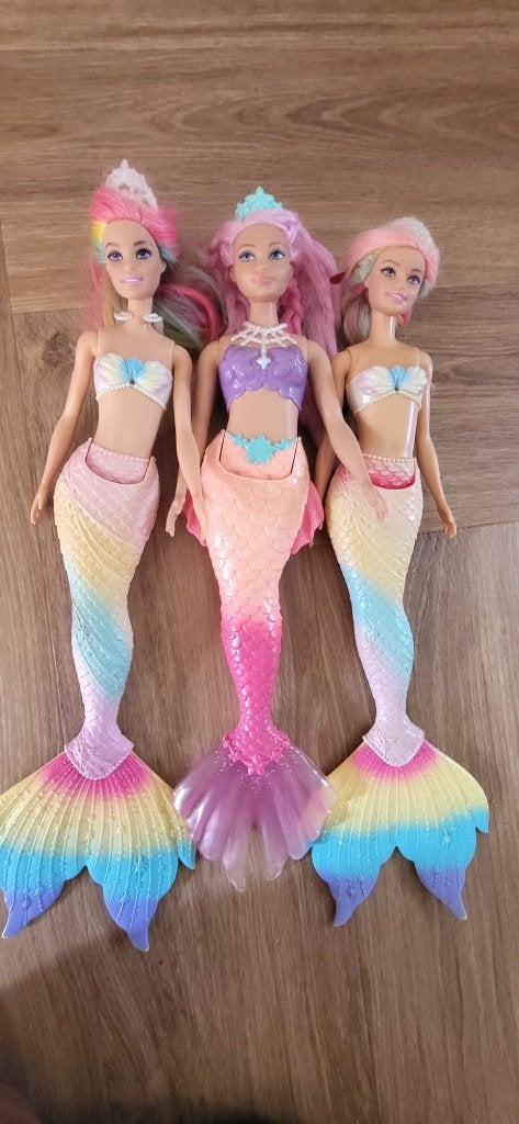 3 Barbie Dreamtopia zeemeerminnen, Kinderen en Baby's, Ophalen, Gebruikt, Barbie
