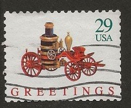USA 69, brandweerpomp, Verzenden, Gestempeld, Noord-Amerika