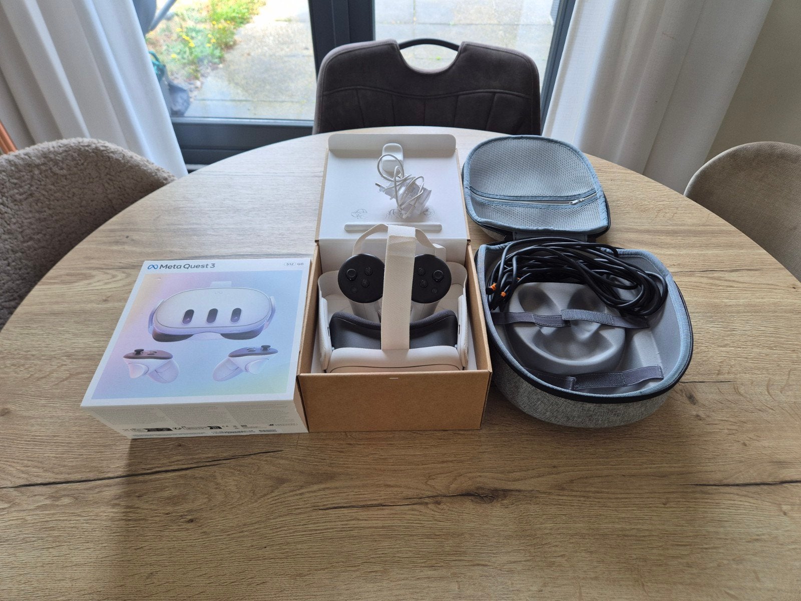 Meta Quest 3 – 512GB + extra accessoires, Spelcomputers en Games, Virtual Reality, Ophalen of Verzenden, Zo goed als nieuw, VR-bril
