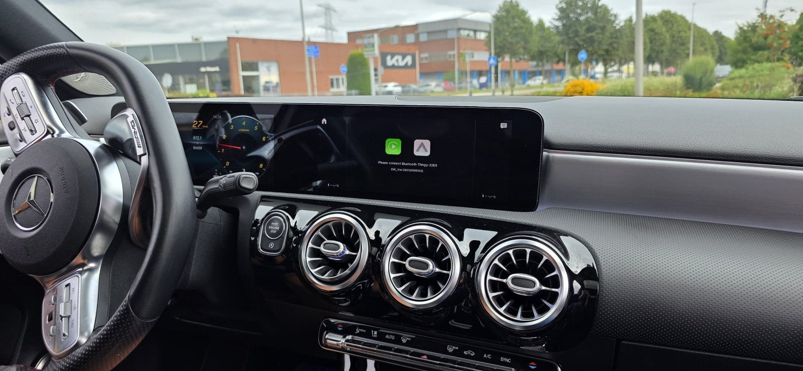 Mercedes-Benz A-Klasse A 180 136pk 7G-DCT 2021 Wit, Auto's, Mercedes-Benz, 136 pk, 4 cilinders, Leder en Stof, Wit