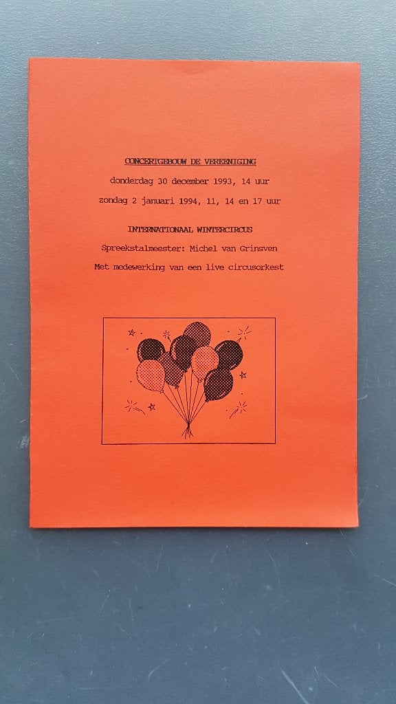 Circus/ Intern Wintercircus in Nijmegen 1994., Ophalen of Verzenden, Zo goed als nieuw