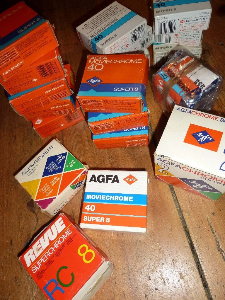 Agfa Super8 en MovieChrome 40 - onbelichte film, Audio, Tv en Foto, Filmrollen, Ophalen of Verzenden, 35mm film