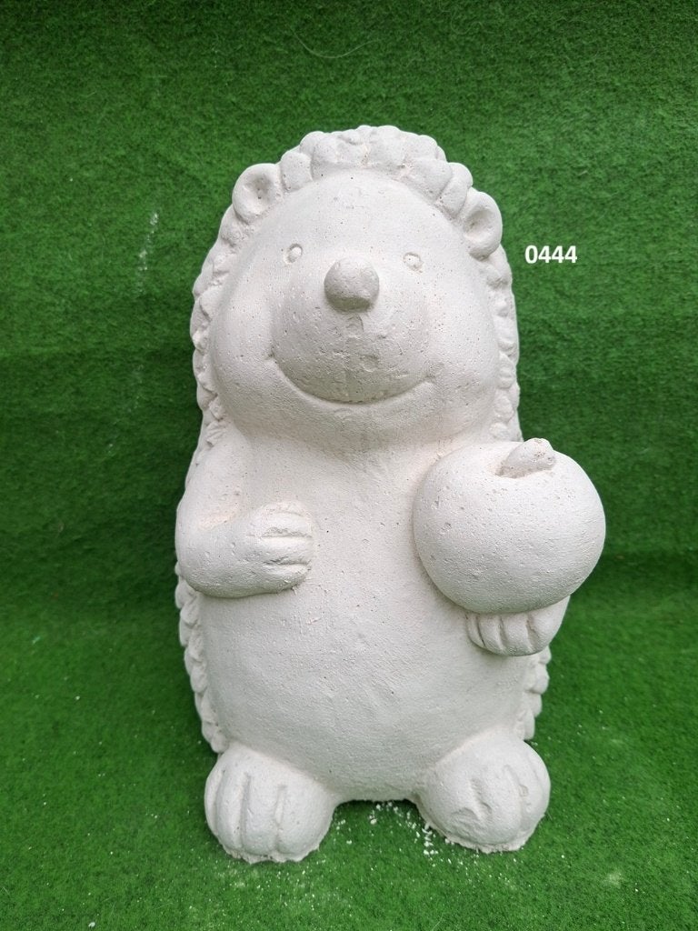 Egel met appel. nr 0444., Tuin en Terras, Tuinbeelden, Ophalen of Verzenden, Nieuw, Beton, Dierenbeeld