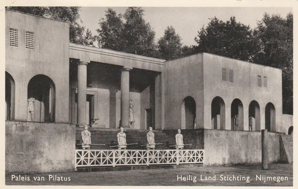 HEILIG LANDSTICHTING Paleis van Pilatus 1957, Verzamelen, Ansichtkaarten | Nederland, Verzenden, 1940 tot 1960, Gelopen, Gelderland