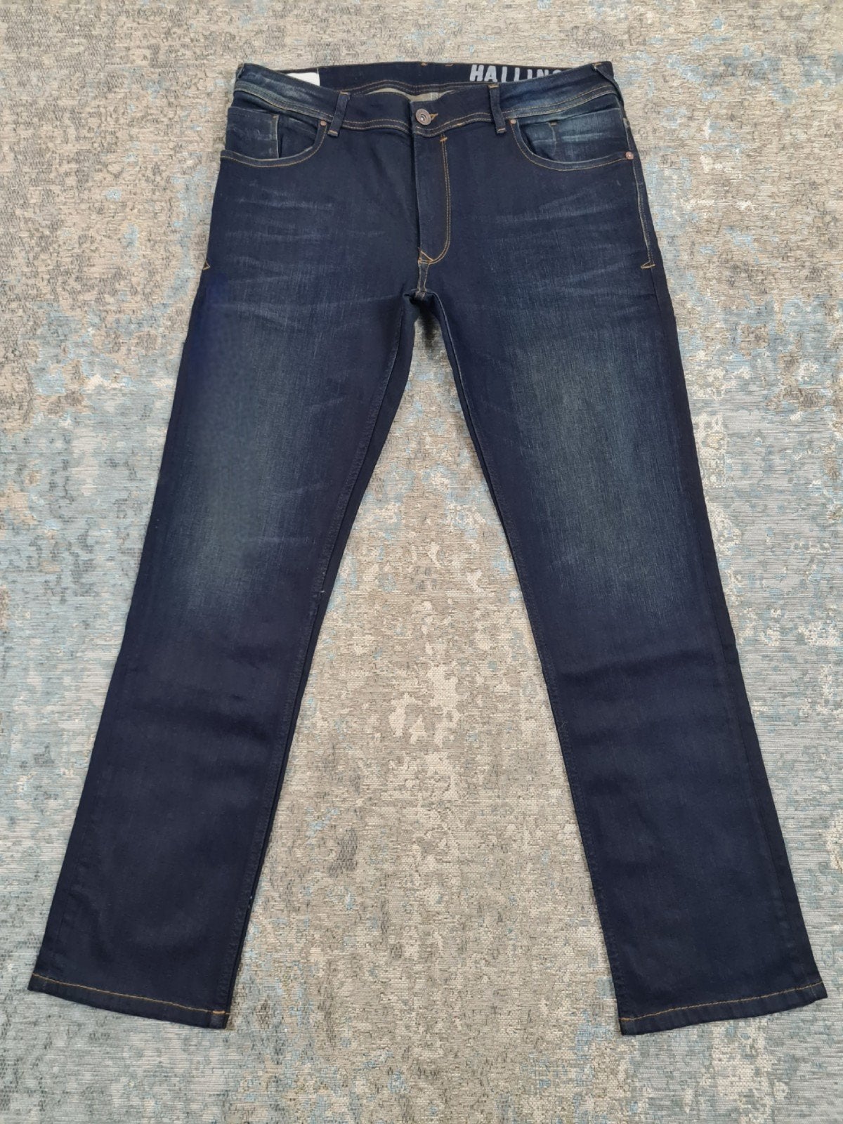 Hallinger SCOTT W36 L32 Slim STRETCH Bronno3632 Blauw, Kleding | Heren, Spijkerbroeken en Jeans, W36 - W38 (confectie 52/54), Blauw