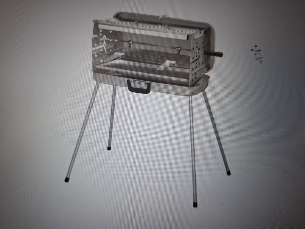 Berger draagbare koffermodel gasbarbecue met 3 gaspitten, Caravans en Kamperen, Ophalen, Zo goed als nieuw
