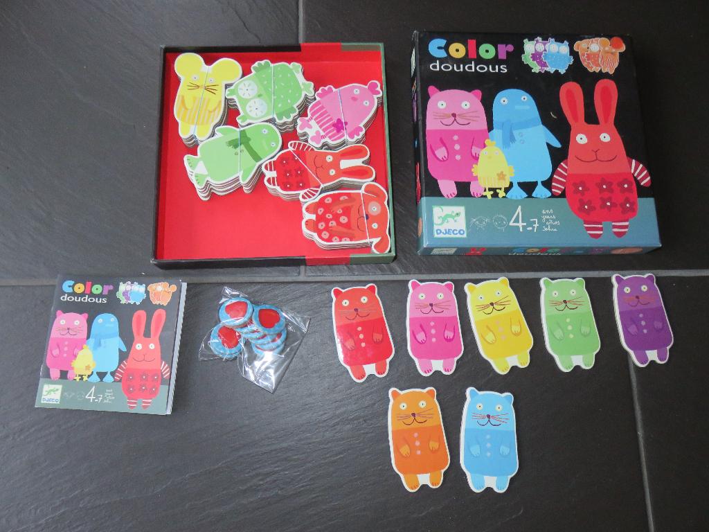 Kleuren spel DJECO Color doudous, van 4-7 jaar. Mooi, Kinderen en Baby's, Speelgoed | Educatief en Creatief, Ophalen of Verzenden