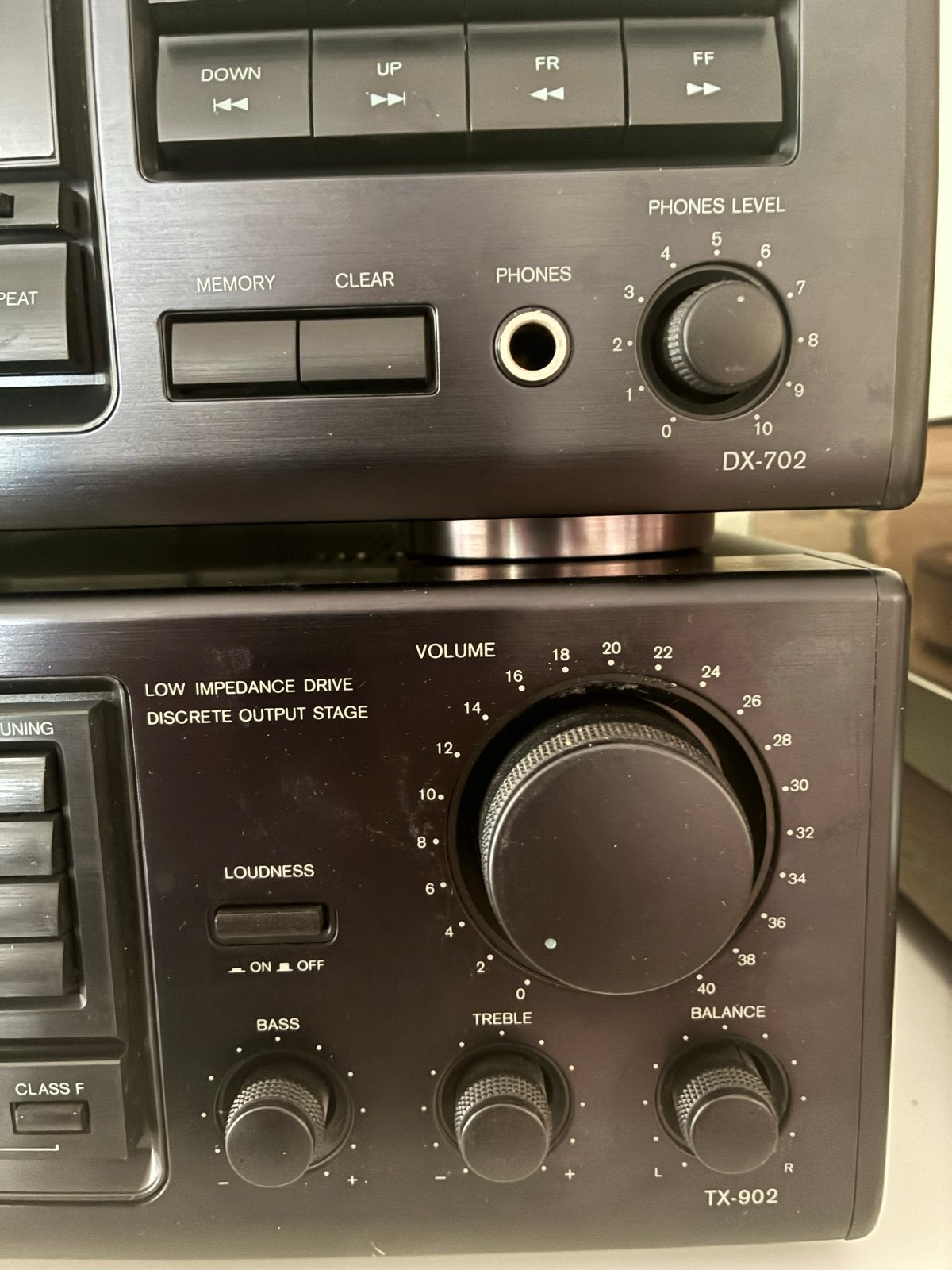 Onkyo DX-702 CD-speler & TX-902 Tuner-versterker, Gebruikt, Losse componenten, Cd-speler, Ophalen