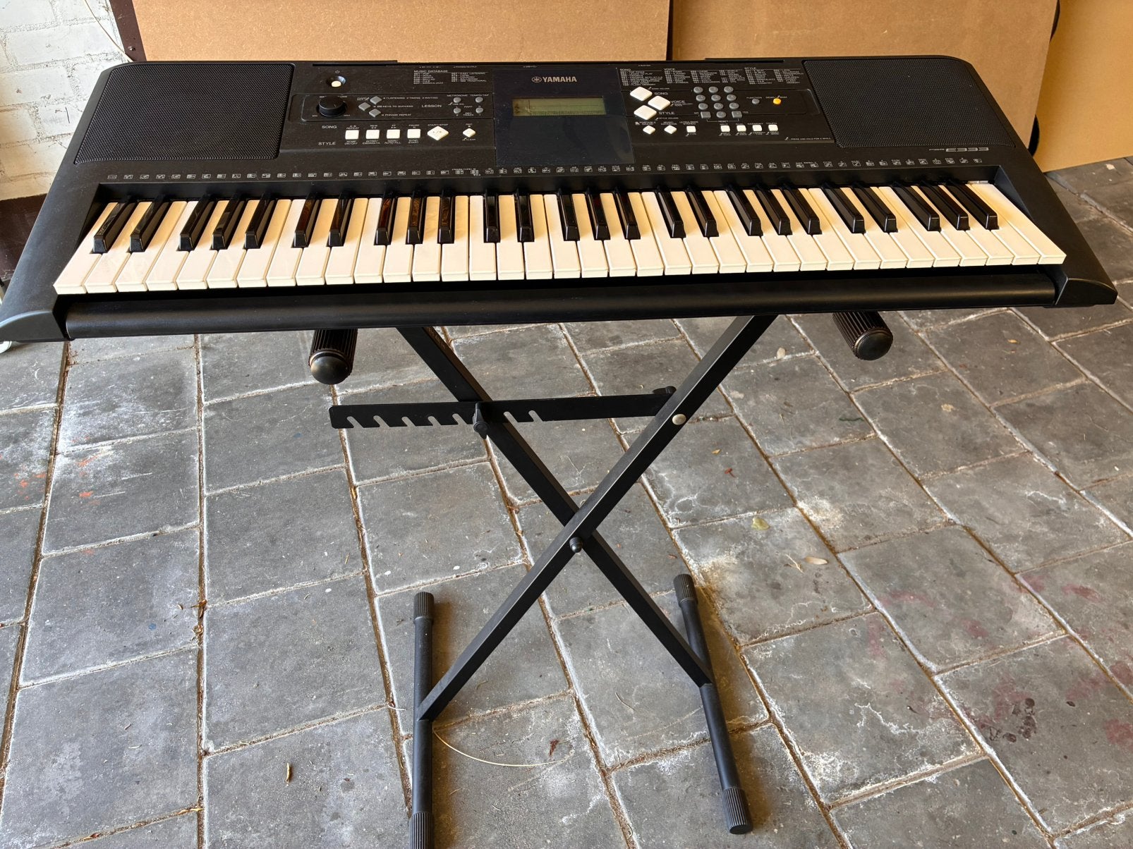 Yamaha keyboard met standaard, Ophalen, 61 toetsen, Yamaha, Zo goed als nieuw