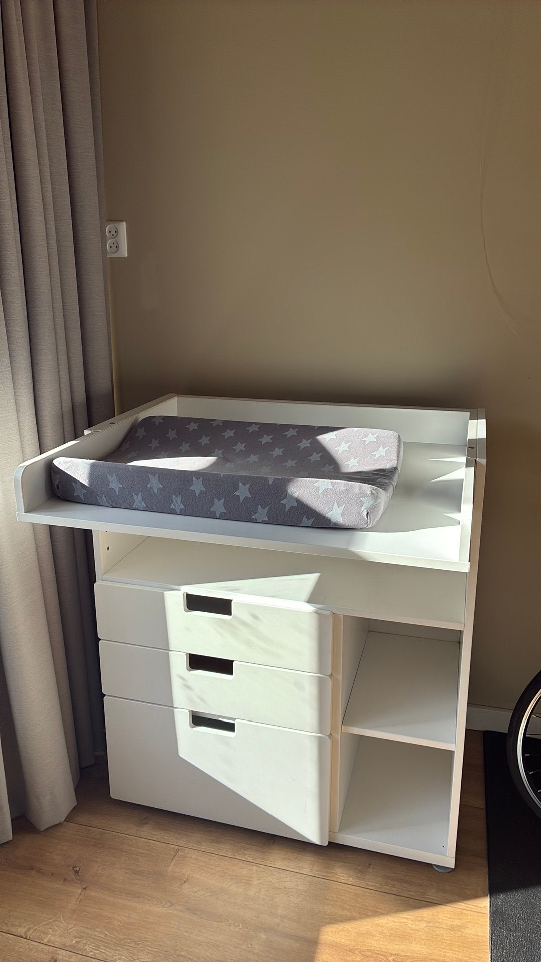 IKEA STUVA commode / verschoontafel – wit – 3 lades + vakken, Ophalen, Gebruikt, Jongetje of Meisje