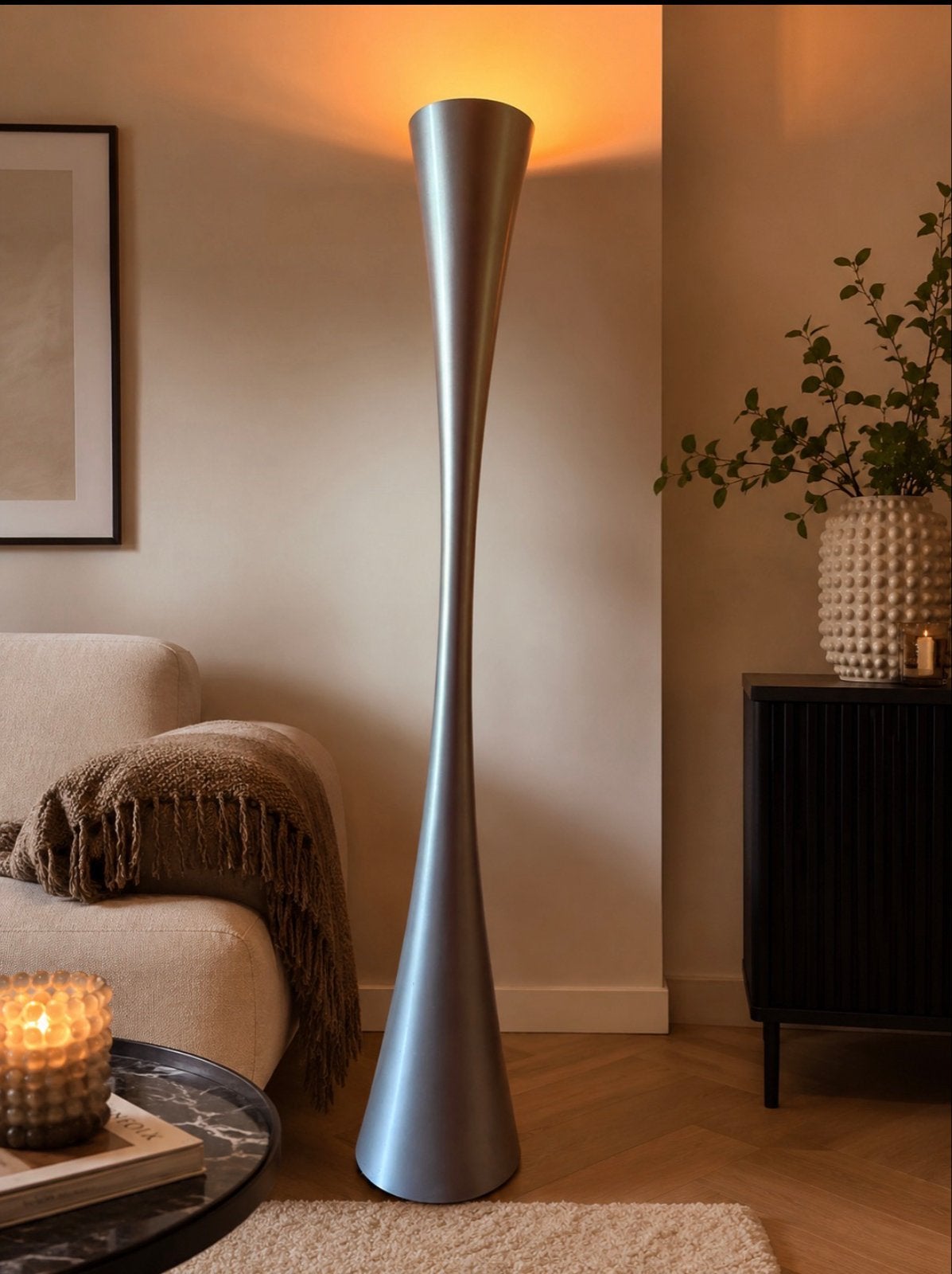 La Relco Design Vloerlamp - Modern en Stijlvol, Ophalen, E27 (groot), Zo goed als nieuw, Metaal