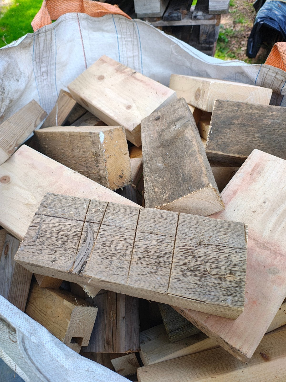 Bigbag met vuren brandhout, Tuin en Terras, Haardhout, Minder dan 3 m³, Ophalen