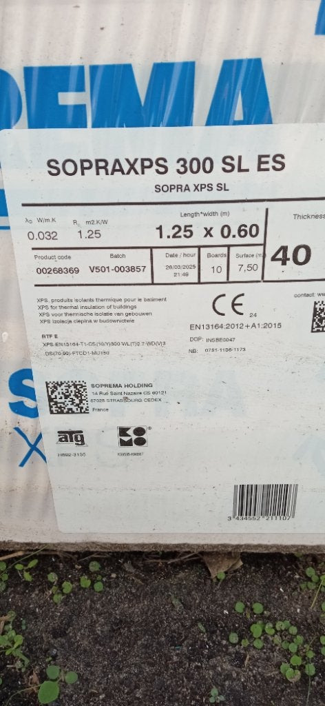 isolatie sopra xps, Ophalen, Nieuw, Overige materialen, 20 tot 50 mm