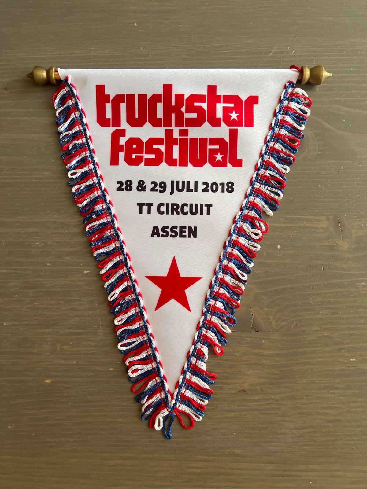 Truckstar Festival 2018 deelnemers Wimpel TT Circuit Assen, Verzamelen, Ophalen of Verzenden, Zo goed als nieuw