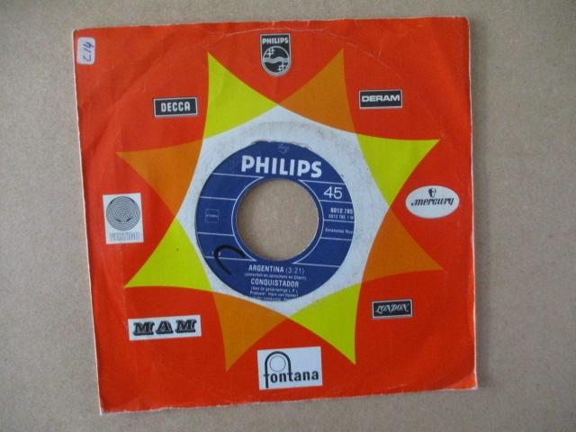 s1407 conquistador - argentina 2, Cd's en Dvd's, Ophalen, Gebruikt, Overige genres, 7 inch