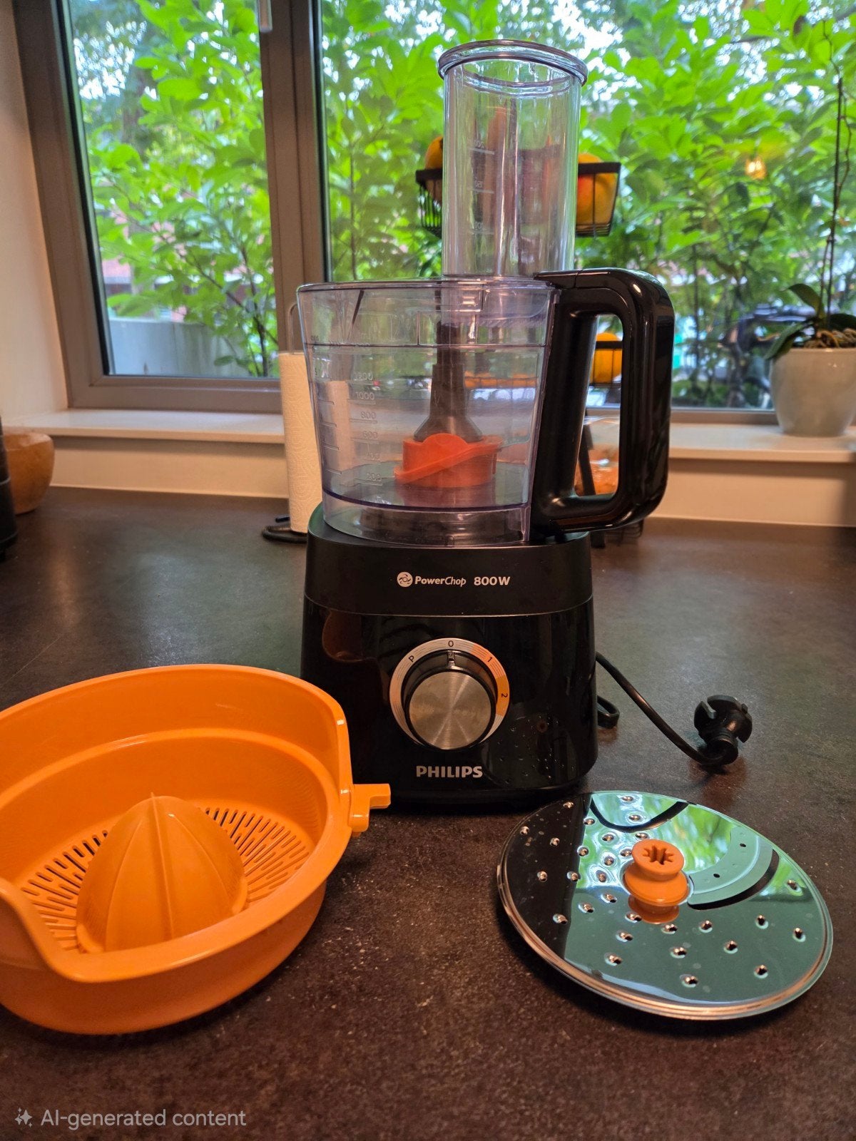Philips PowerChop 800W Keukenmachine met citruspers, Ophalen, Gebruikt, 3 snelheden of meer
