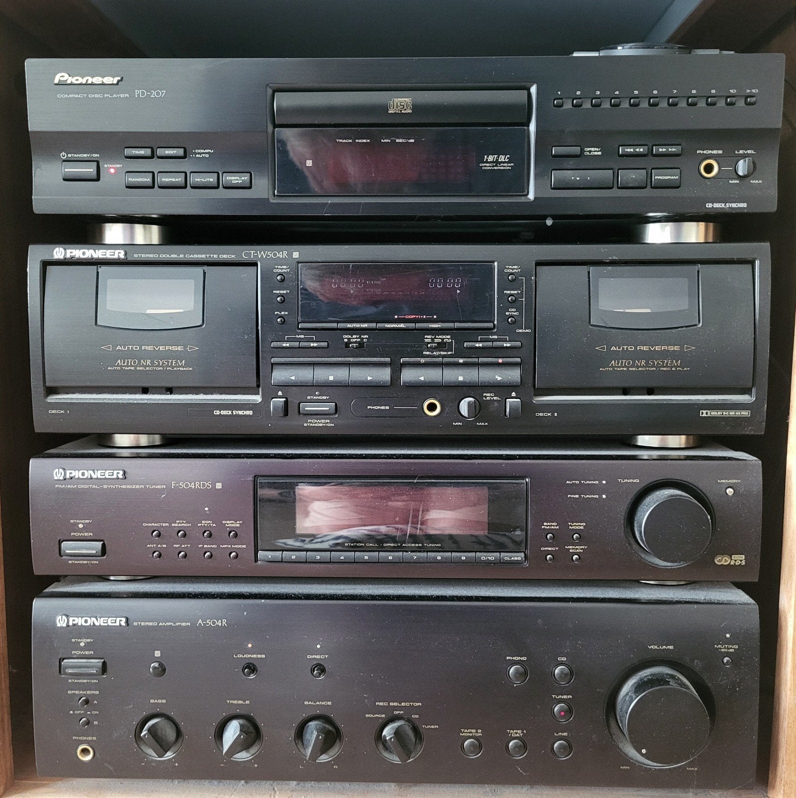 Pioneer Hifi Set: CD-speler, Cassettedeck, Tuner, Versterker, Ophalen, Losse componenten, Pioneer, Cassettedeck