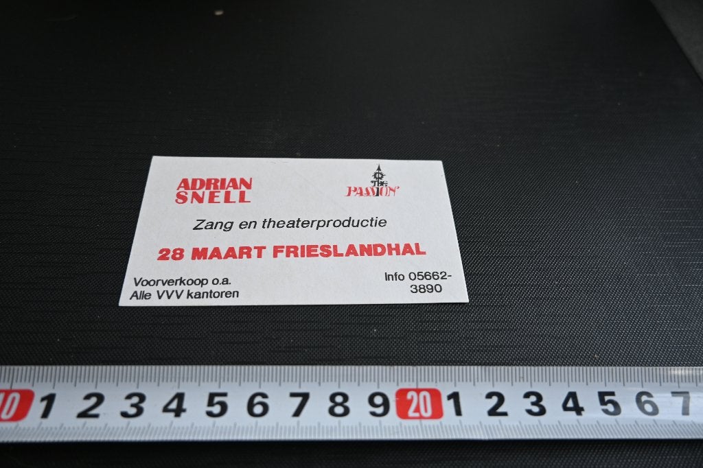 sticker ADRIAN SNELL PASSION Frieslandhal, Ophalen, Zo goed als nieuw