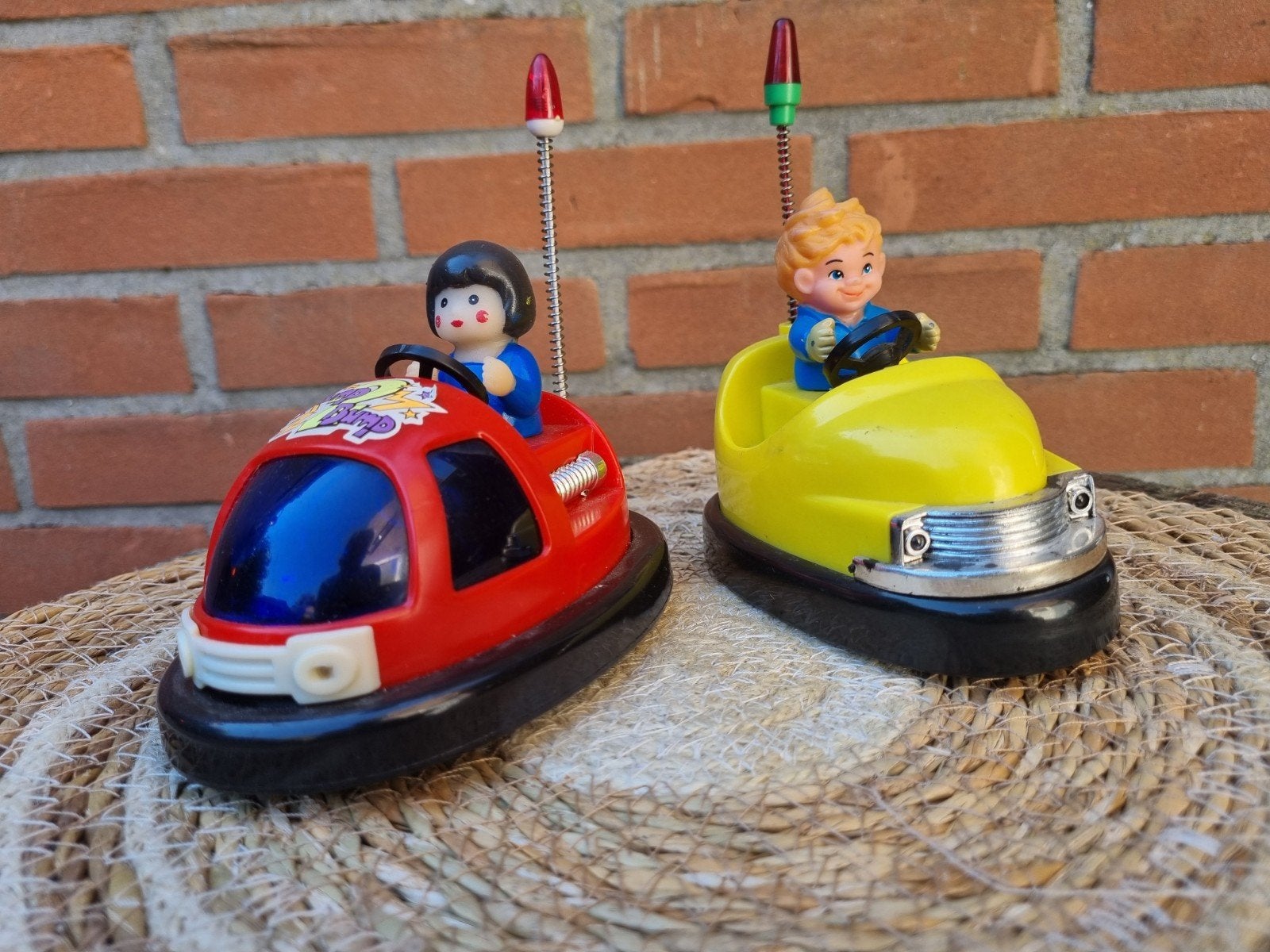 Vintage Bump 'n' Bump botsauto's - Set van 2, Ophalen of Verzenden, Gebruikt