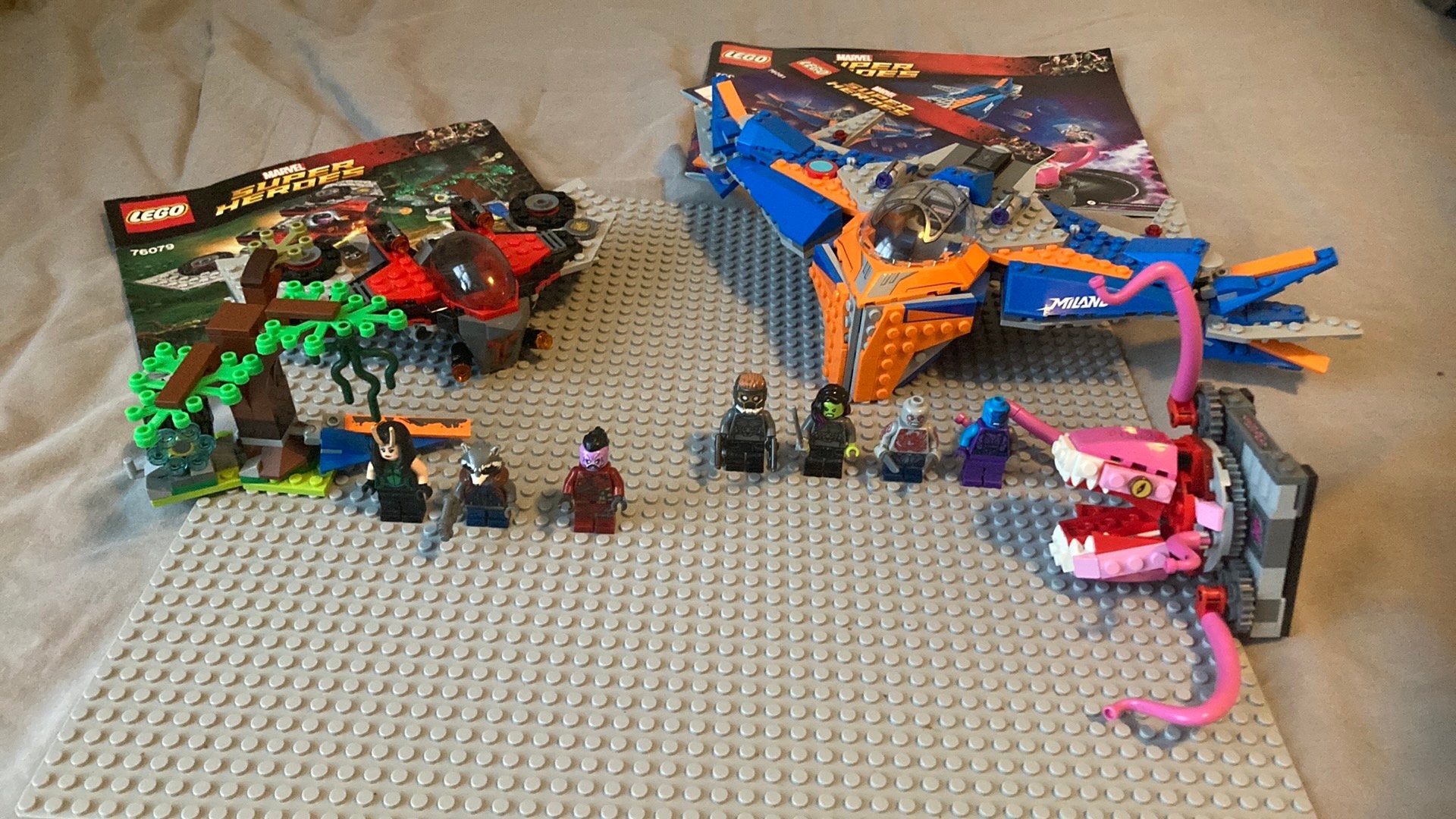Lego Guardians of the Galaxy set bundel 76079 & 76081, Ophalen of Verzenden, Zo goed als nieuw