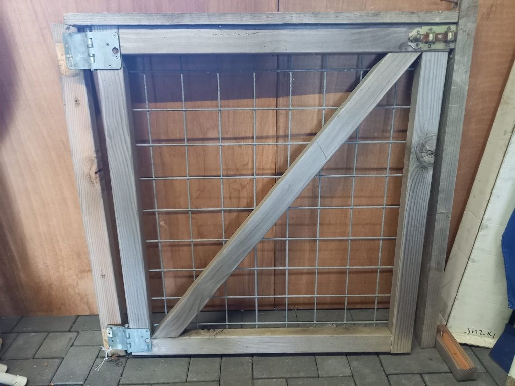 Stevig houten draaipoort - looppoort inclusief palen, Ophalen, Met poort, Gebruikt, Tuinhek
