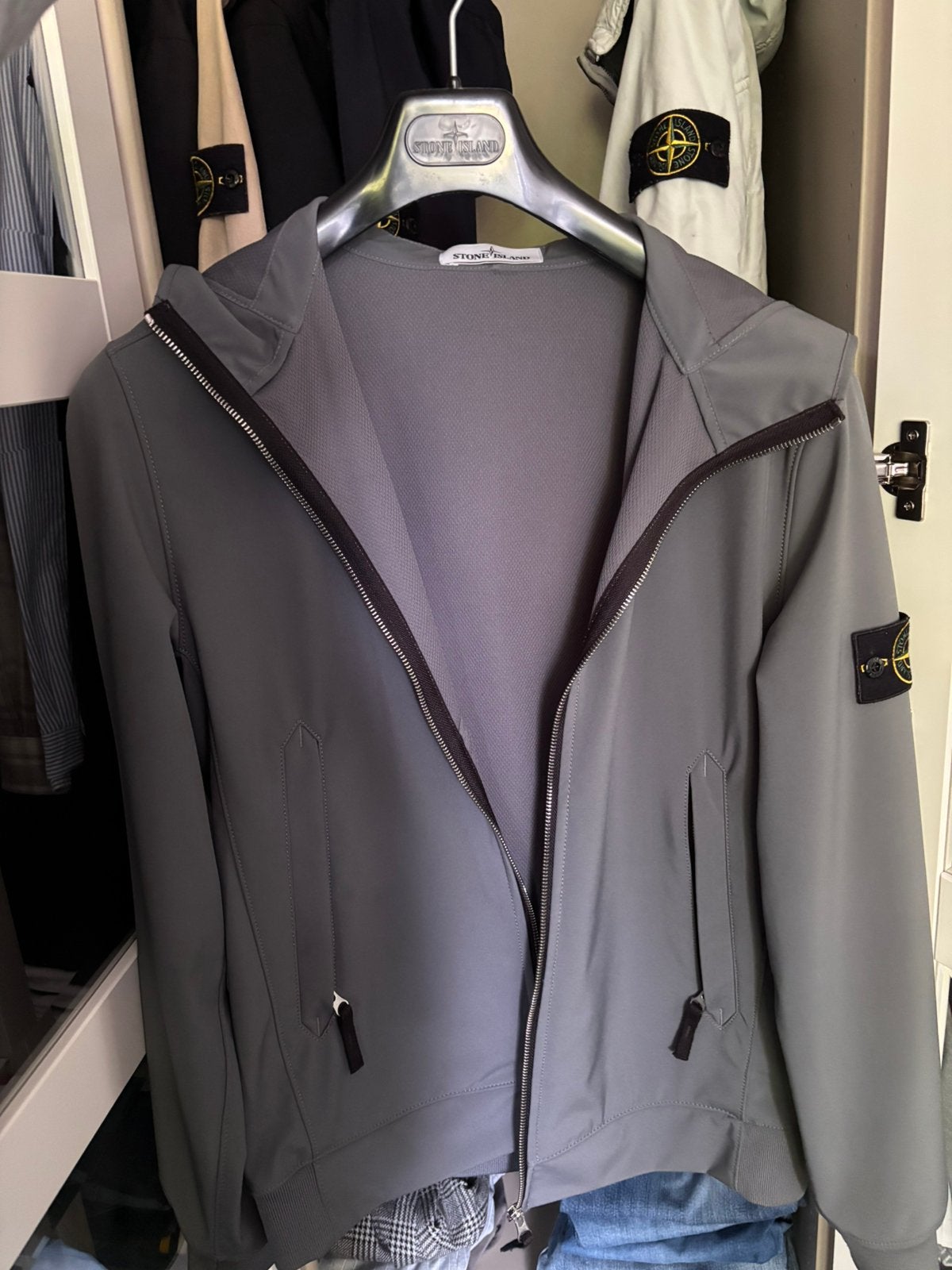 Stone island soft shell, Ophalen of Verzenden, Zo goed als nieuw, Grijs