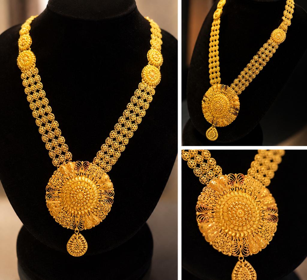 24K Puur Gouden Zware Feestketting - Verstelbaar, Sieraden, Tassen en Uiterlijk, Kettingen, Ophalen of Verzenden, Zo goed als nieuw